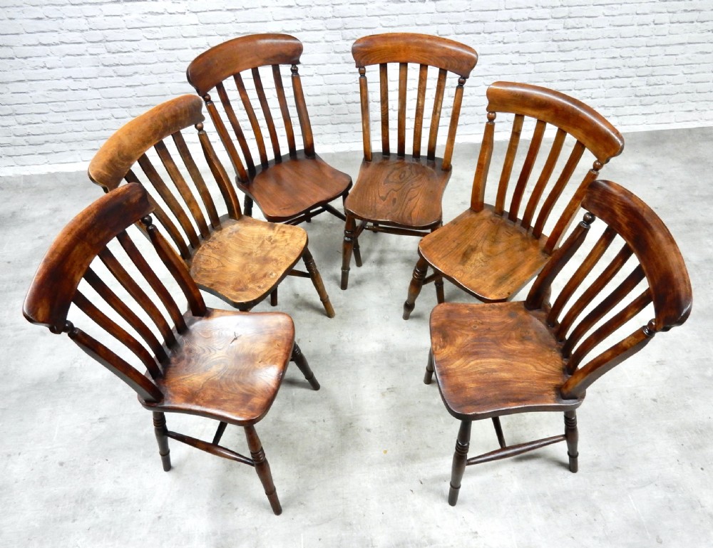 6x Windsor Kitchen Chairs View V