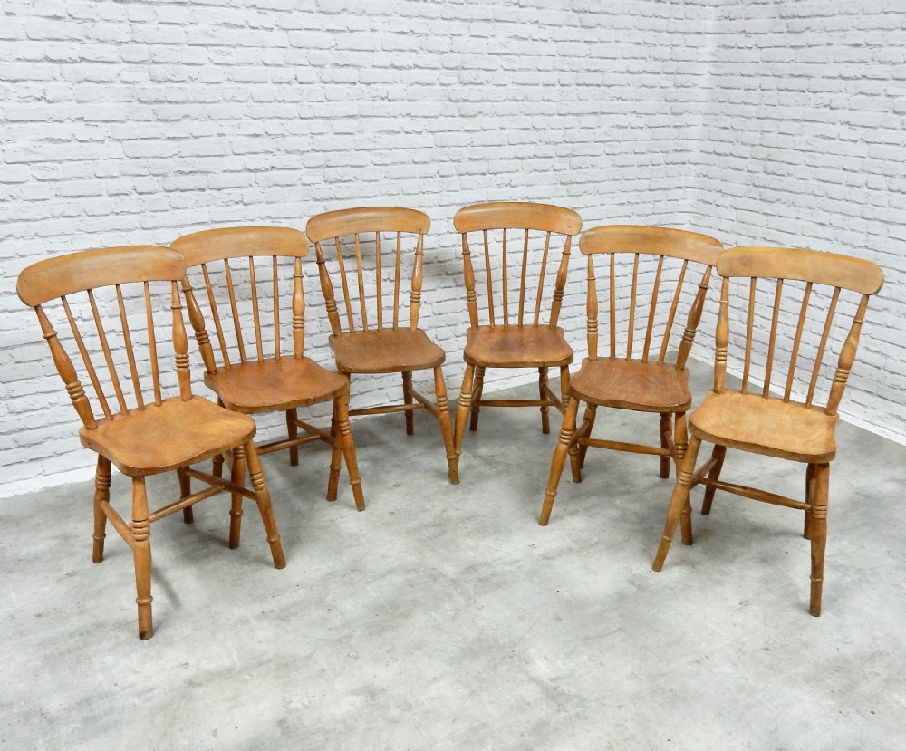 Set 6 Windsor Kitchen Chairs View III