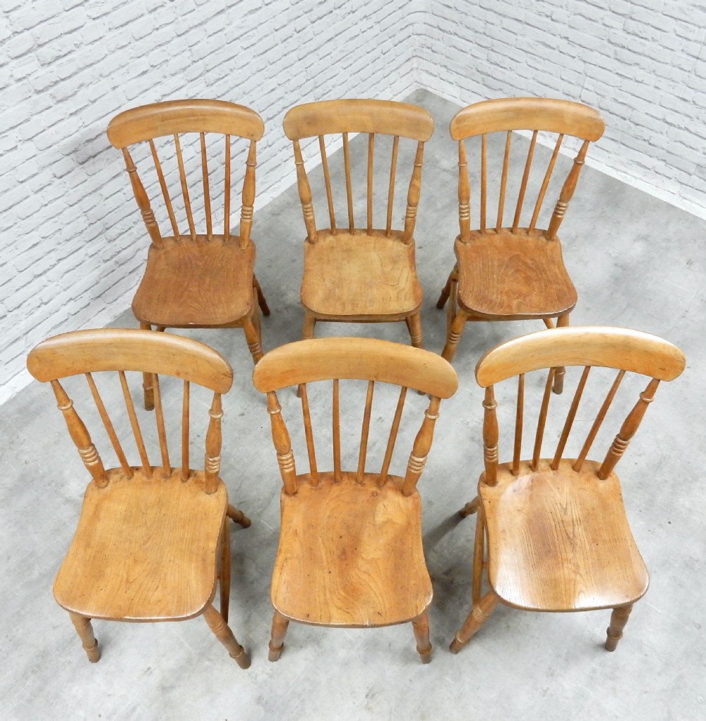 Set 6 Windsor Kitchen Chairs View IV