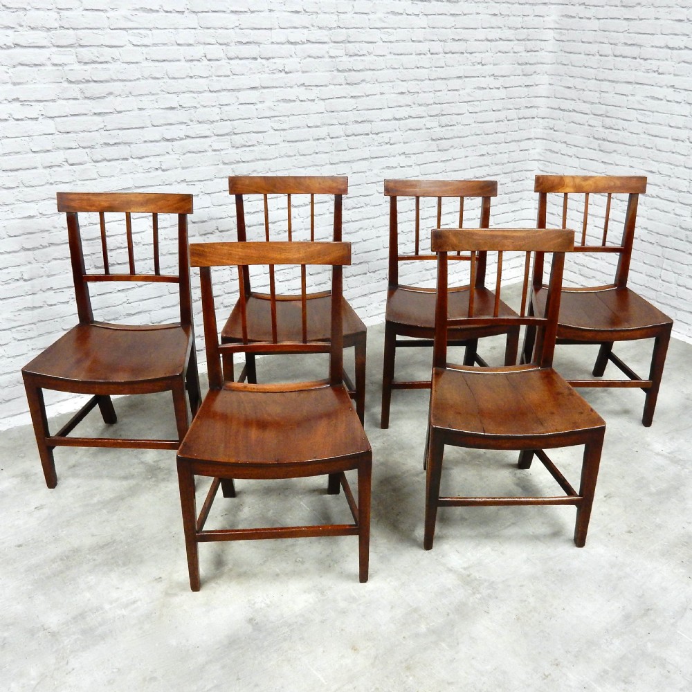 Set 6 Mahogany Dining Chairs View III
