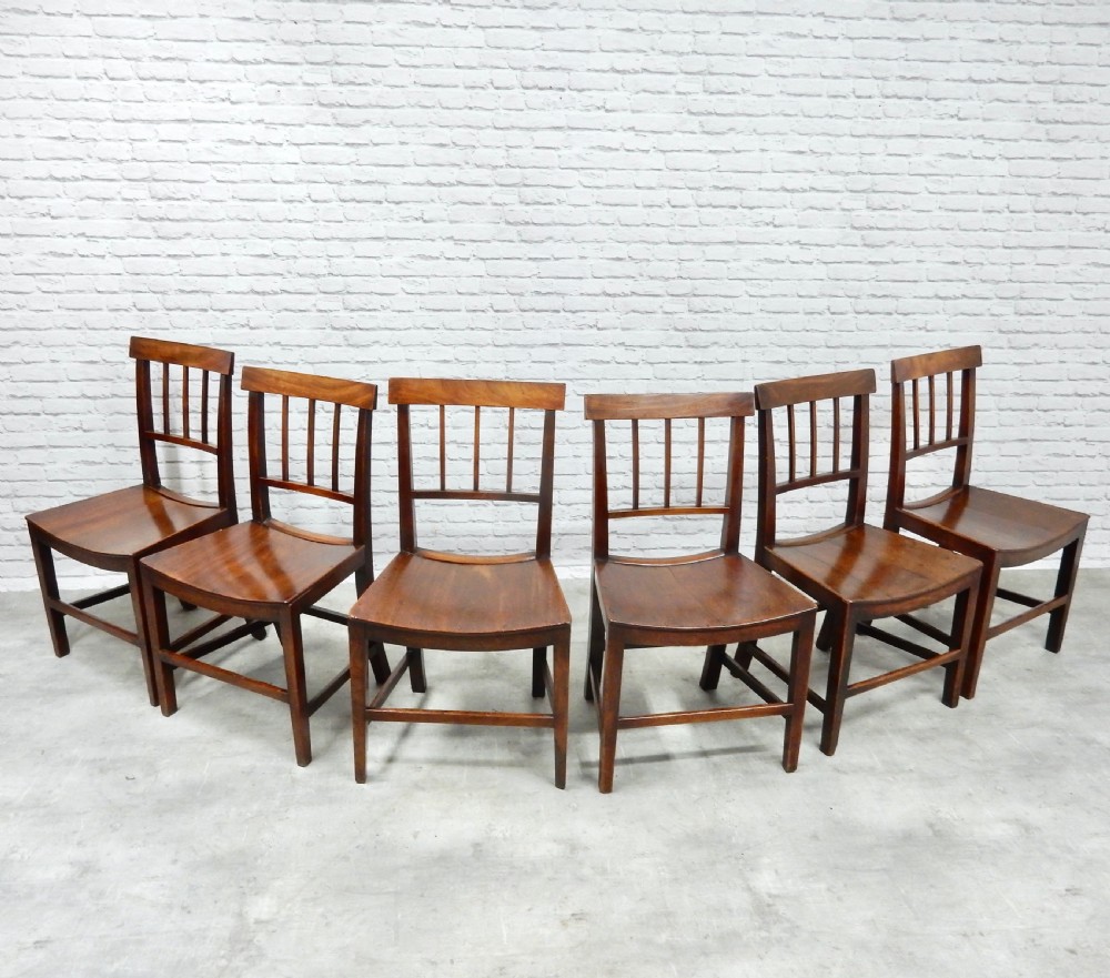 Set 6 Mahogany Dining Chairs View IV