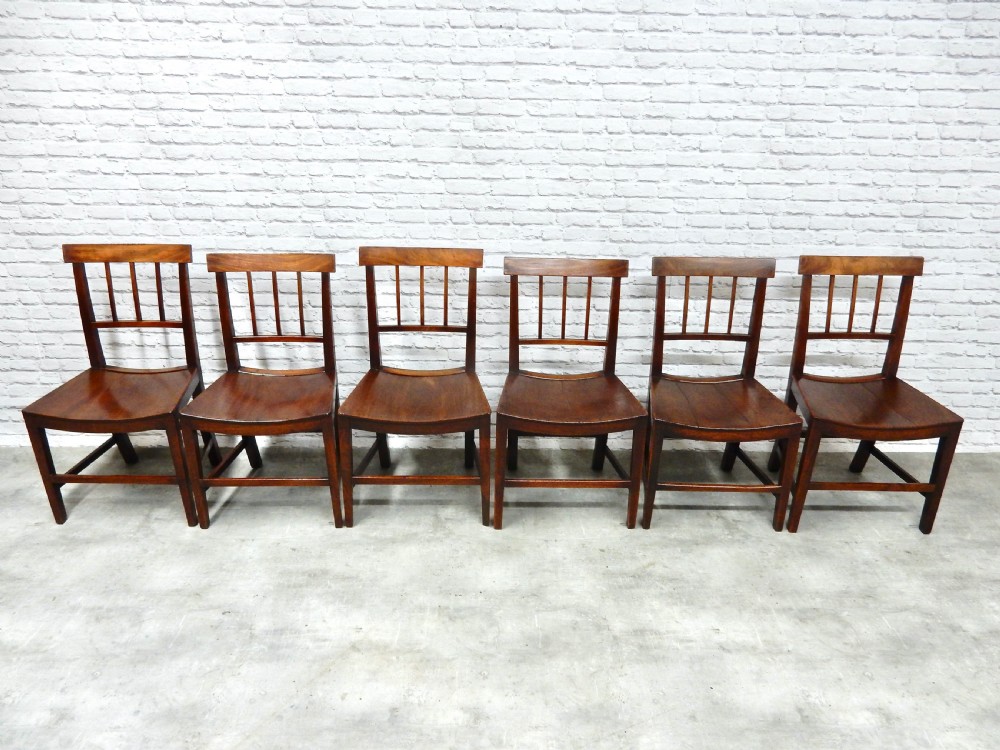 Set 6 Mahogany Dining Chairs View V