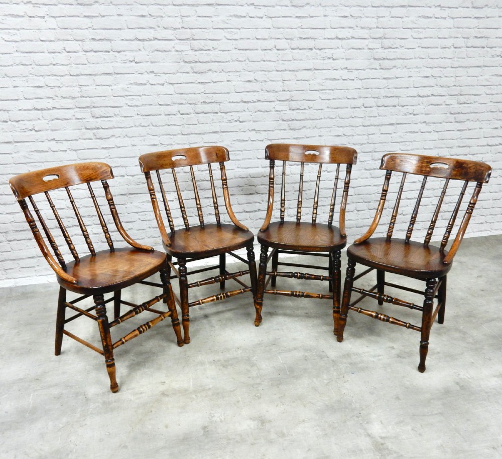 Set 4 Country Kitchen Chairs View III