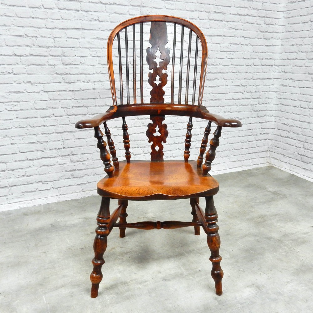 Yew Wood Windsor Armchair