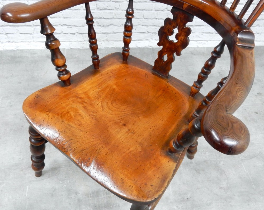 Yew Wood Windsor Armchair View V