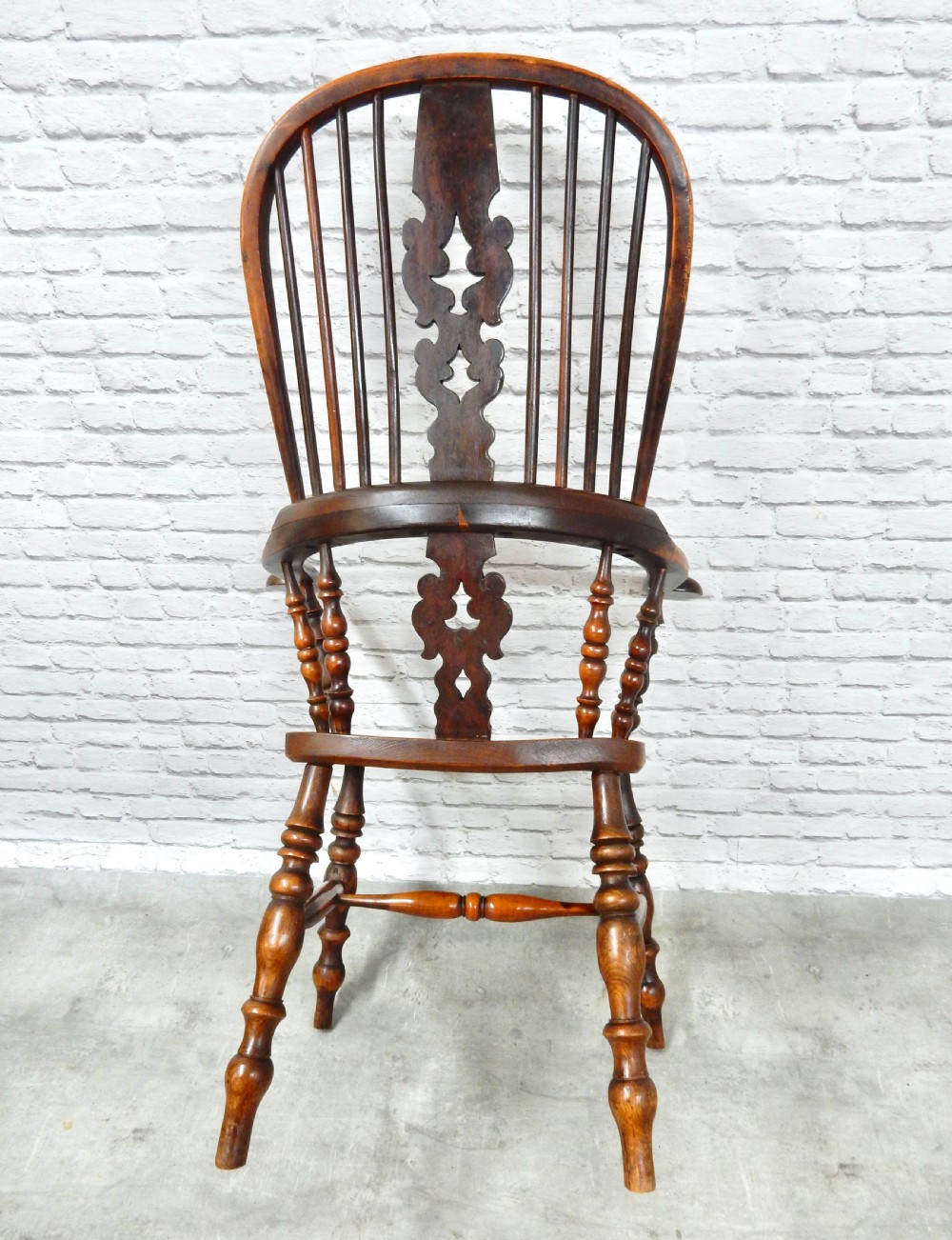 Yew Wood Windsor Armchair View X