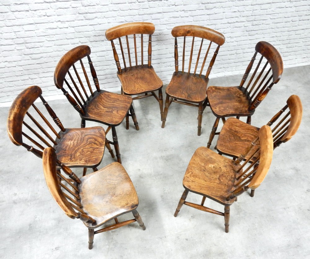 8x Windsor Kitchen Chairs View III
