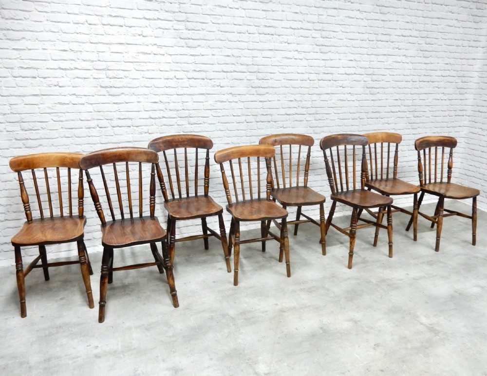 8x Windsor Kitchen Chairs View V
