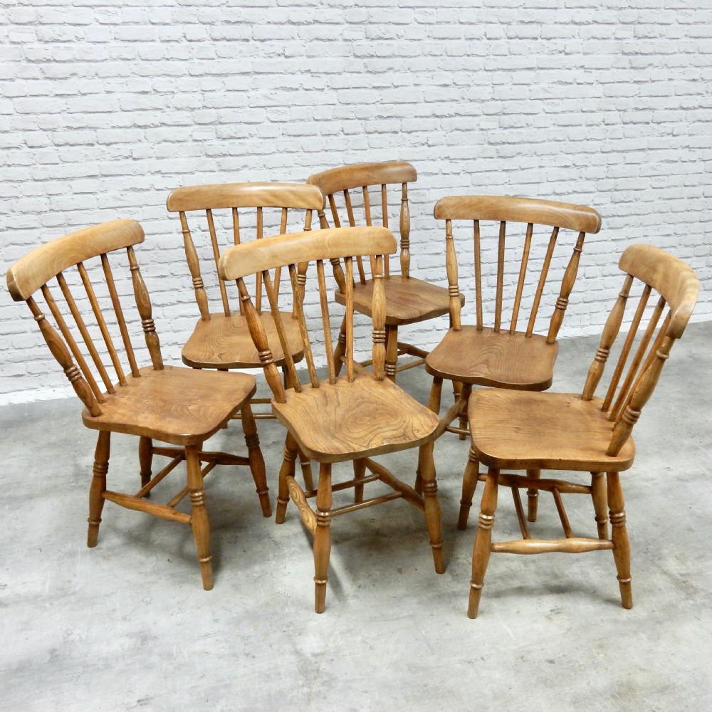 Set 6 Windsor Kitchen Chairs