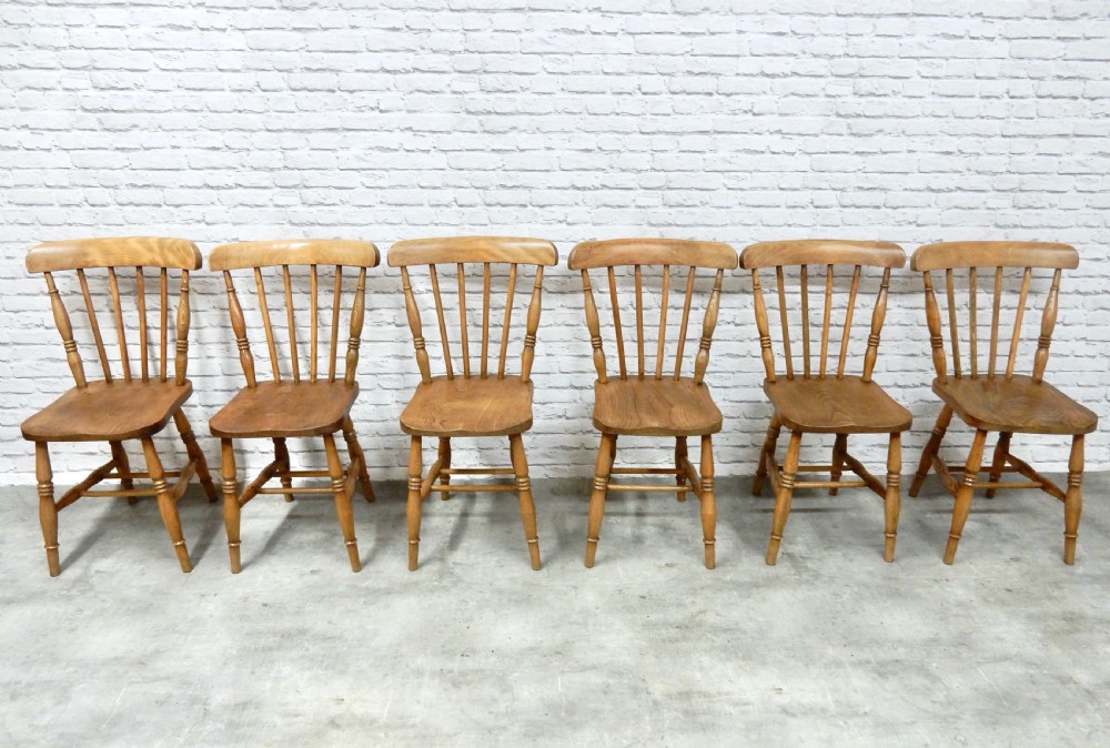 Set 6 Windsor Kitchen Chairs View IV