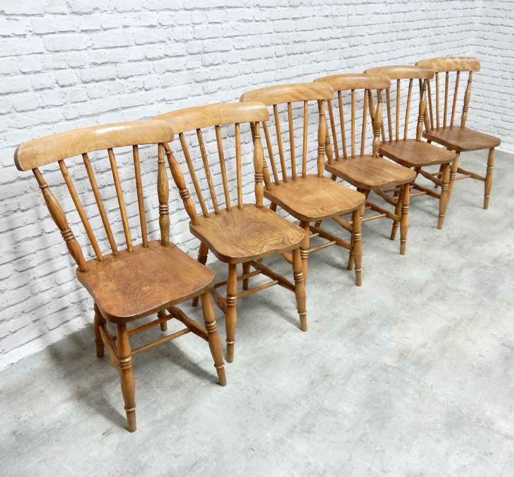 Set 6 Windsor Kitchen Chairs View VI