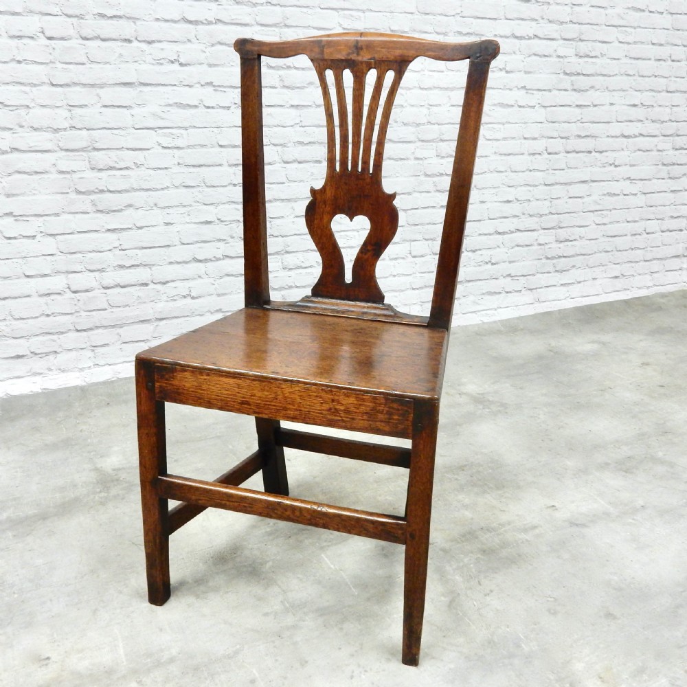 Set 6 Georgian Oak Dining Chairs View VII