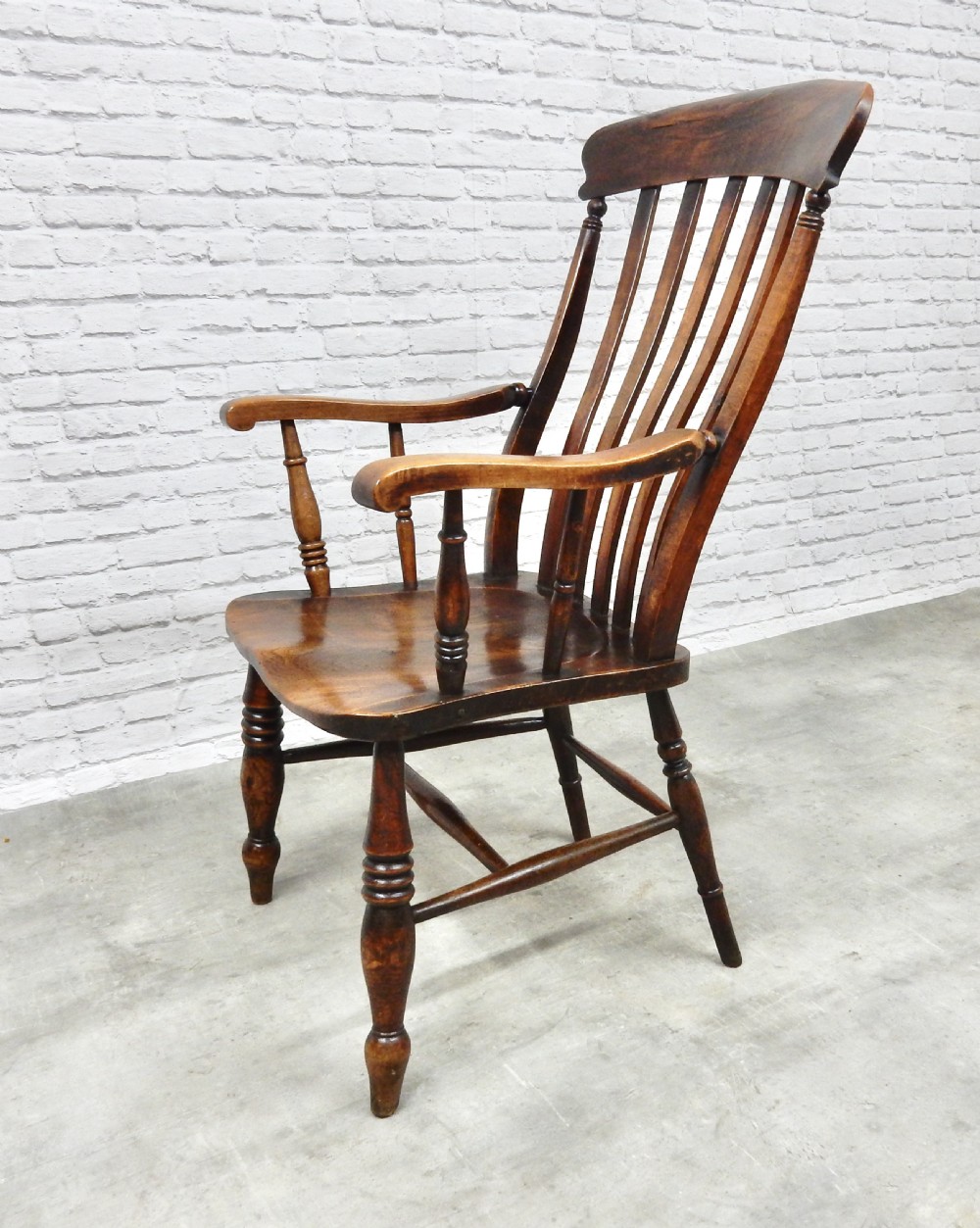 Large Windsor Lathback Armchair View V