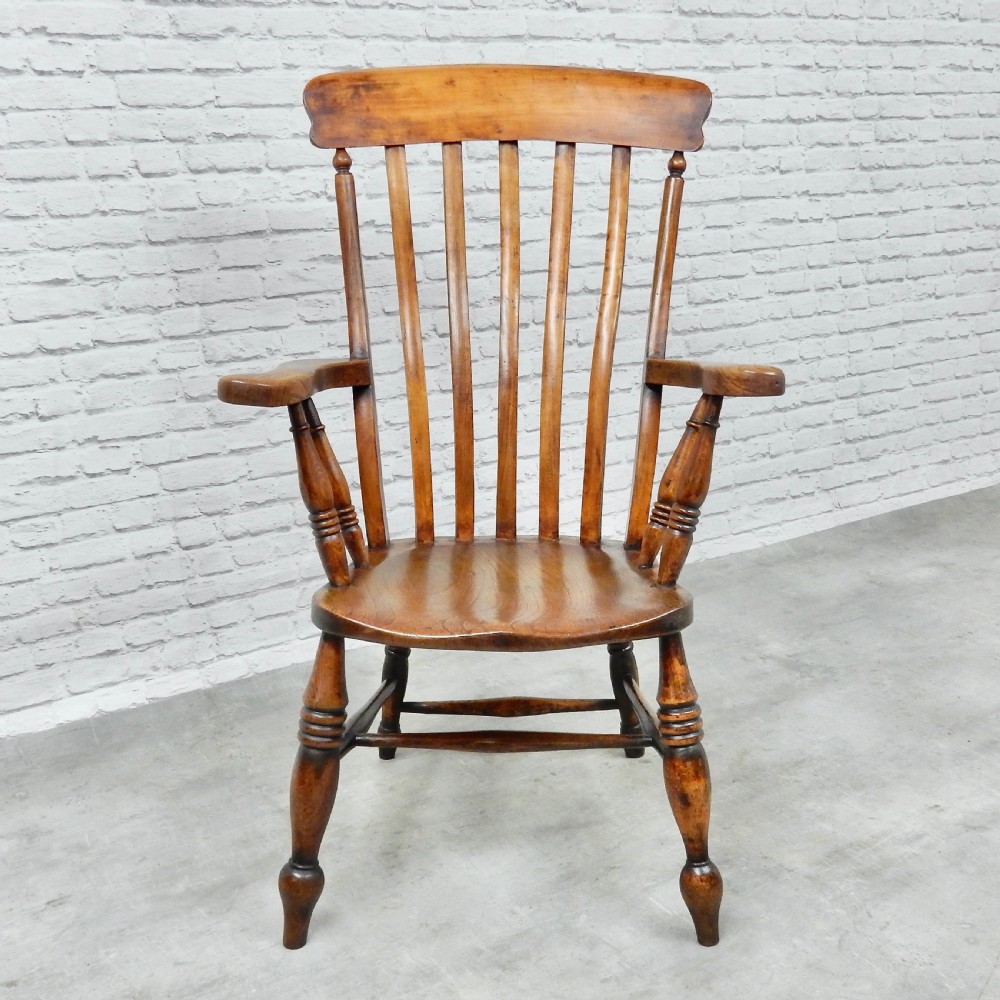 Large Windsor Lathback Armchair