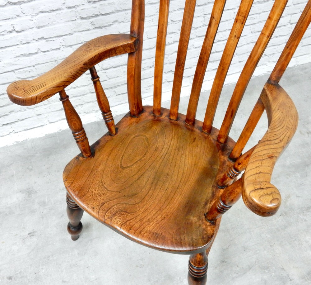 Large Windsor Lathback Armchair View V