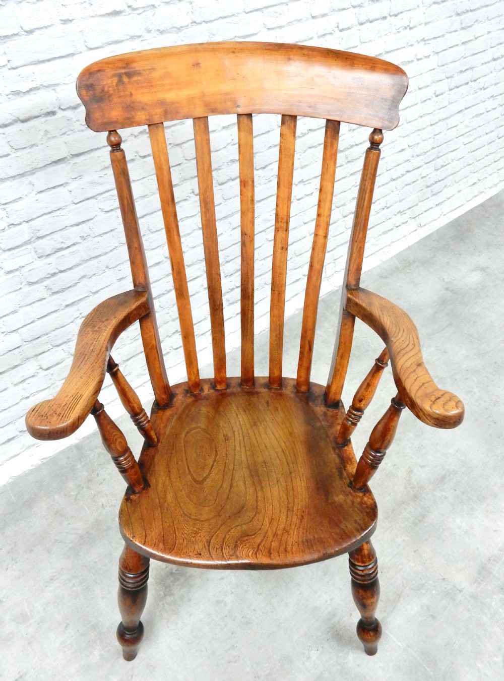 Large Windsor Lathback Armchair View VI