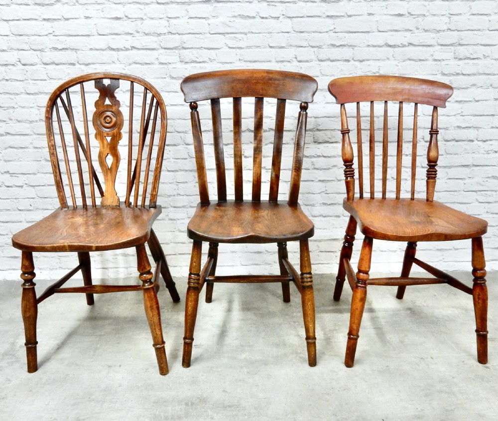 Windsor Kitchen Chairs x6 View V