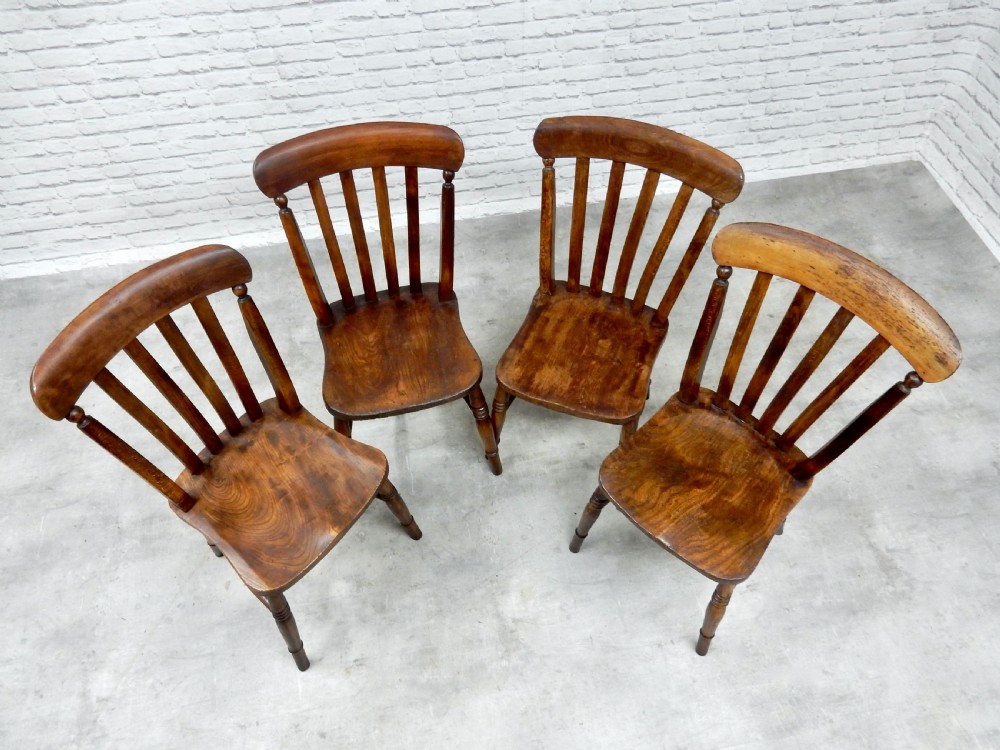 Set 4 Windsor Kitchen Chairs View IV