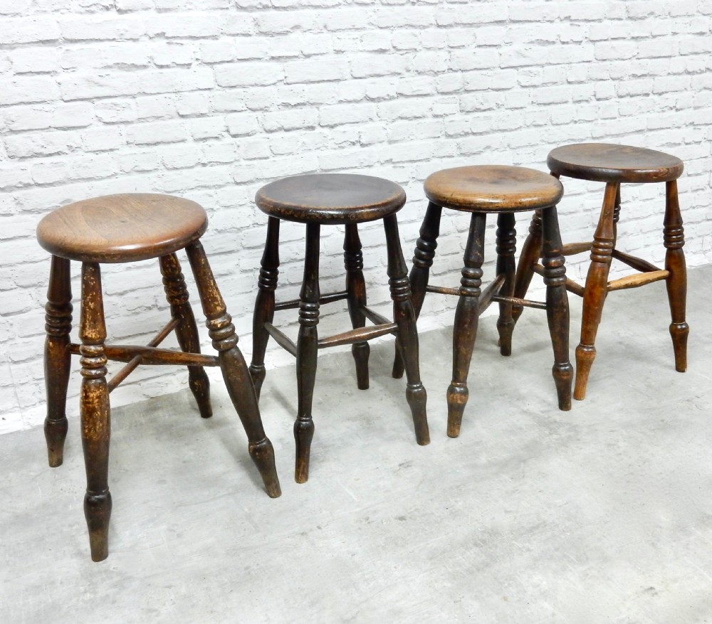 4x Victorian Pub Stools View III
