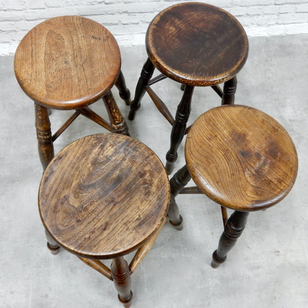 4x Victorian Pub Stools View IV