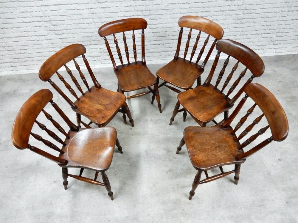 Windsor Kitchen Chairs x6 View V