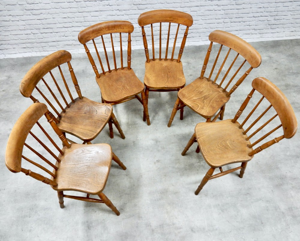 Set (6) Windsor Kitchen Chairs View V