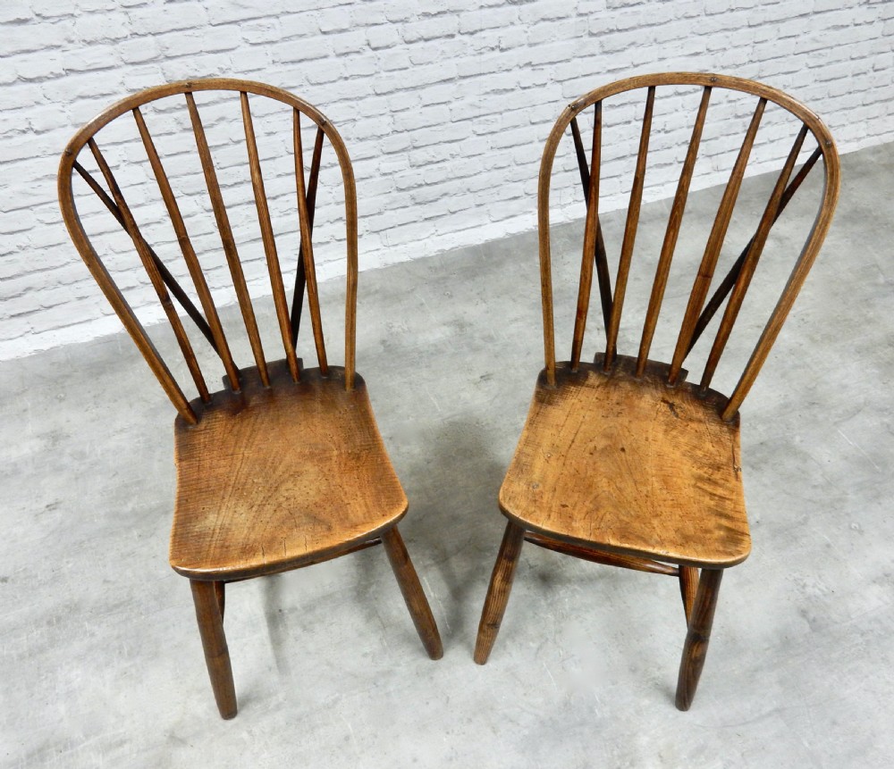 Pair Cornish Stickback Chairs View III