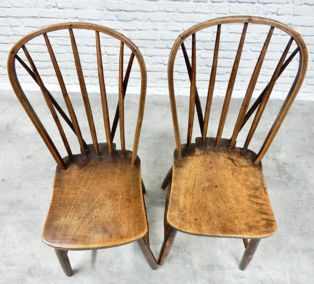 Pair Cornish Stickback Chairs View IV