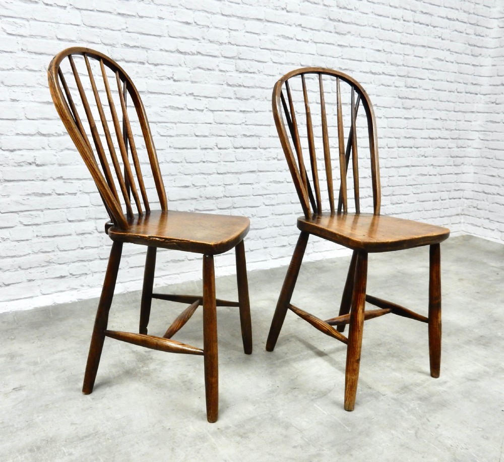 Pair Cornish Stickback Chairs View VII