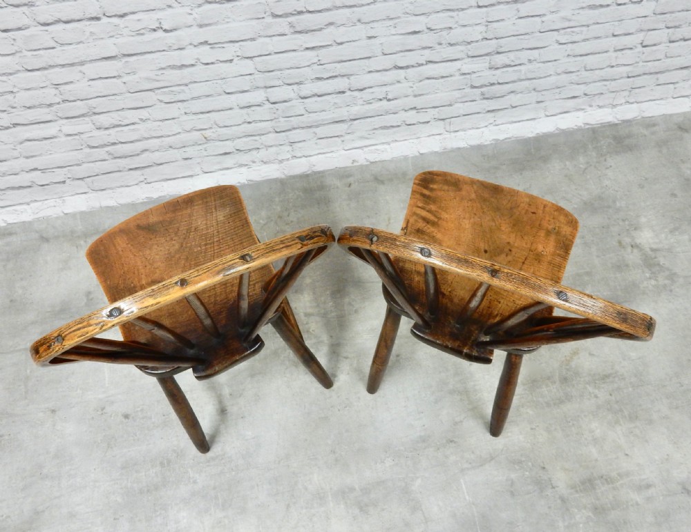 Pair Cornish Stickback Chairs View IX