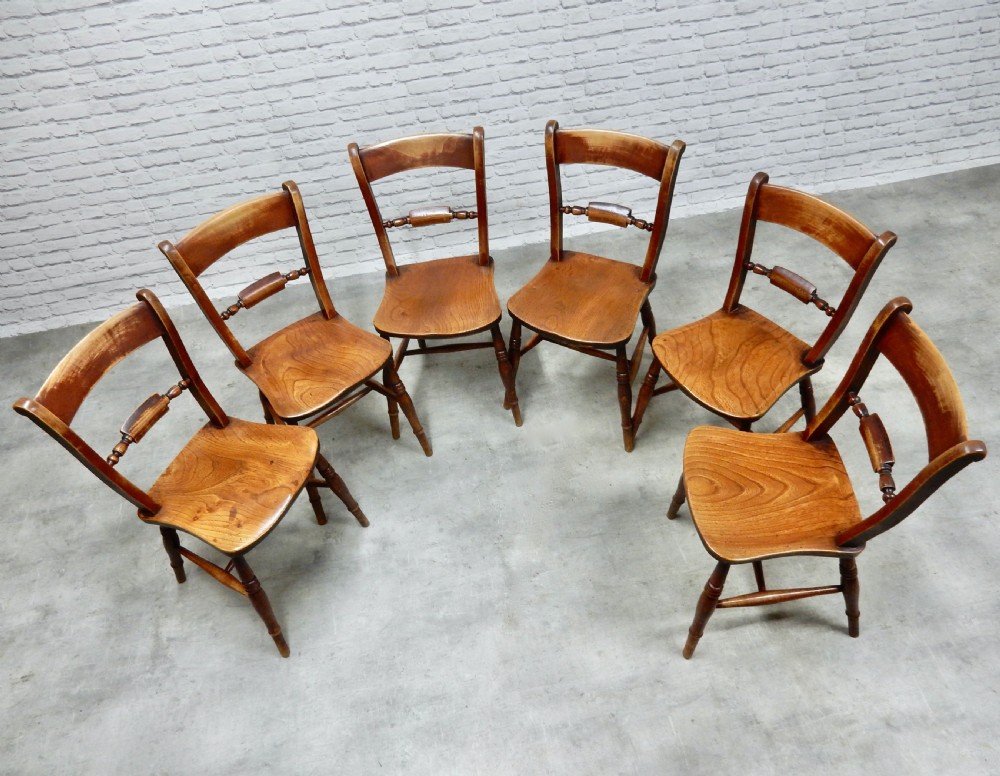 6x Windsor Kitchen Chairs View III