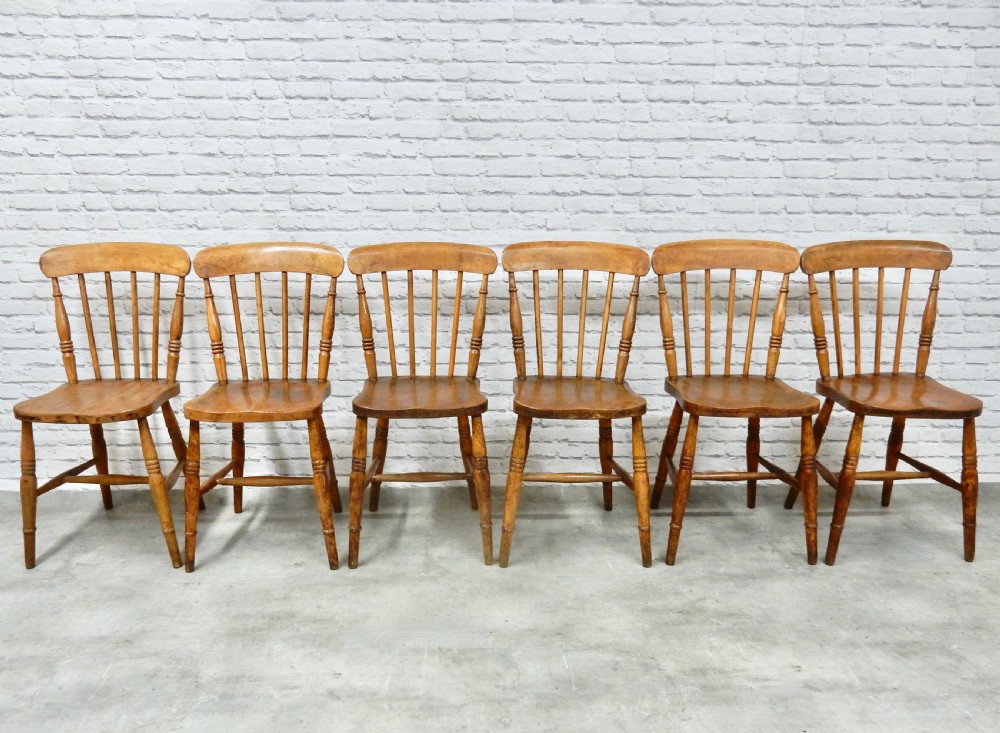 Set x6 Windsor Kitchen Chairs View IV