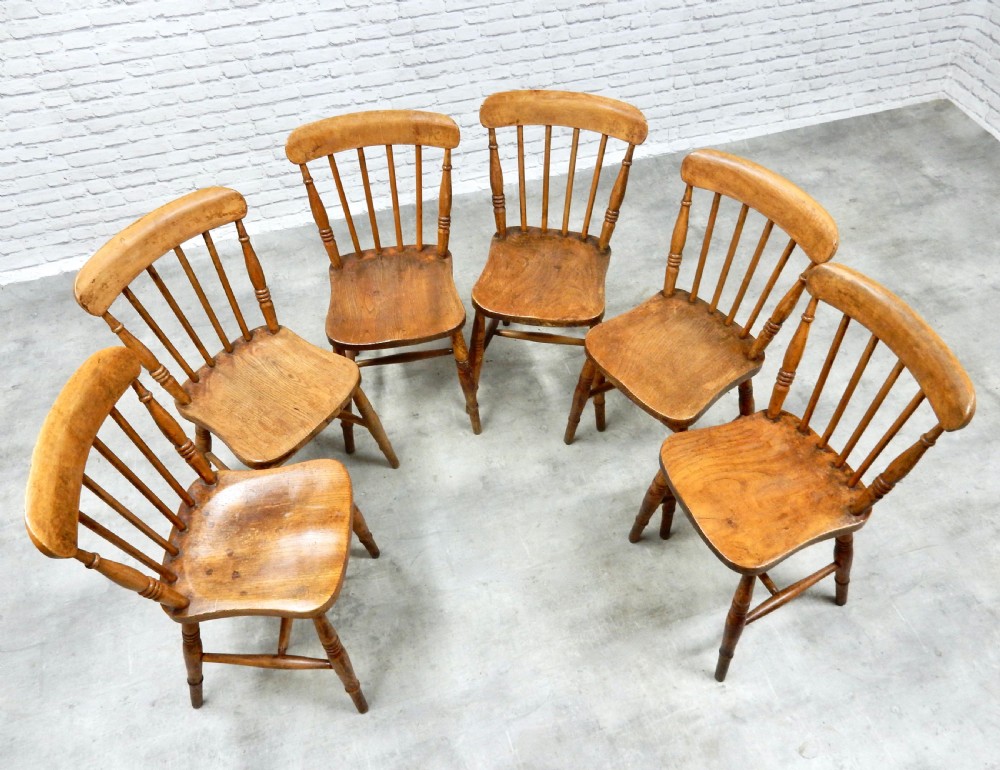 Set x6 Windsor Kitchen Chairs View V