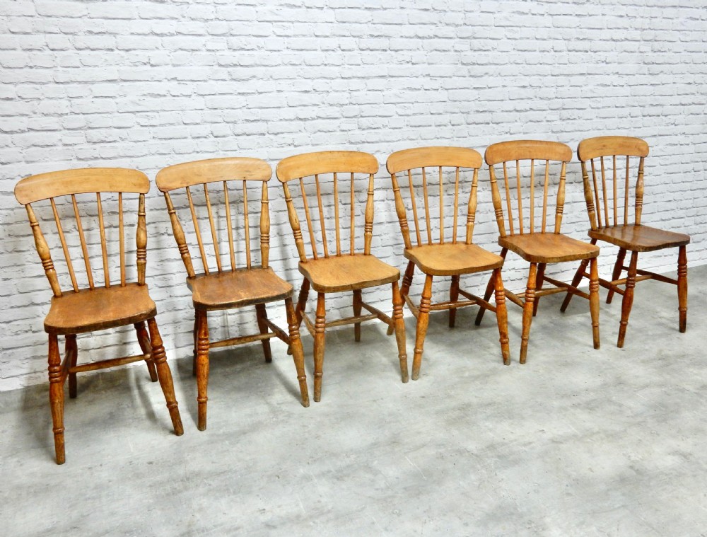 Set 6 Windsor Kitchen Chairs View III