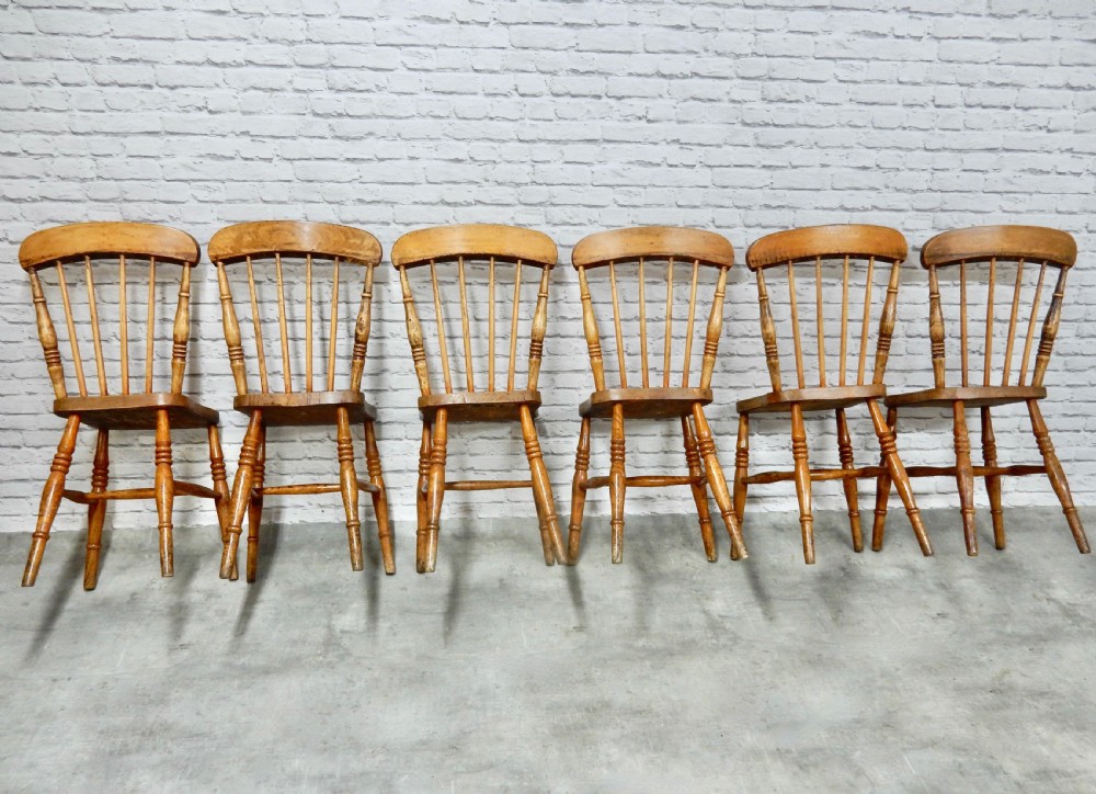 Set 6 Windsor Kitchen Chairs View IV