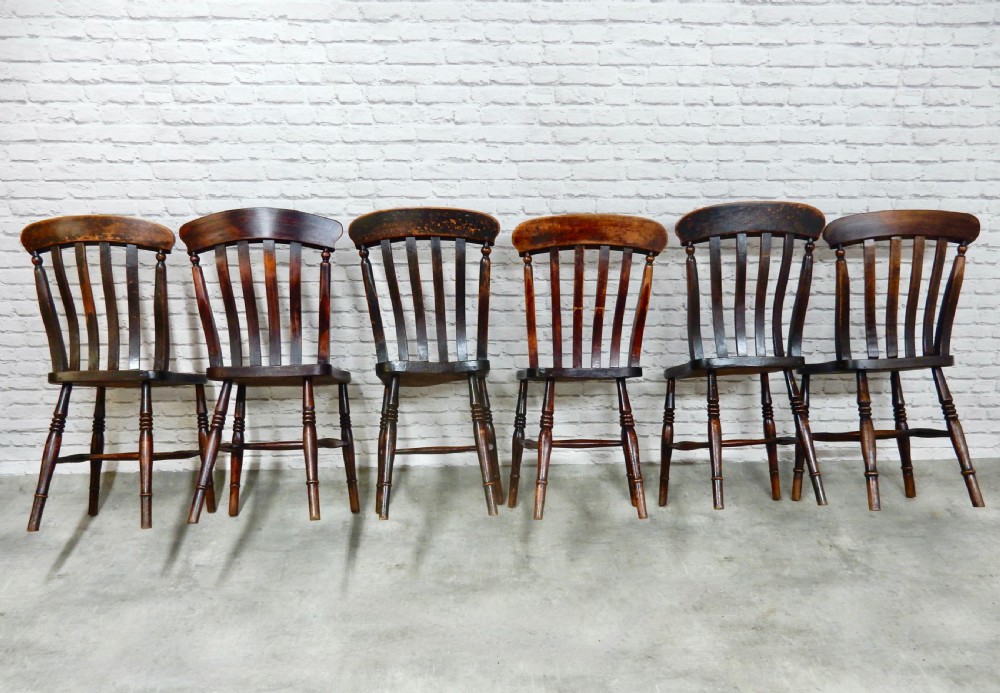 Windsor Kitchen Chairs x6 View V