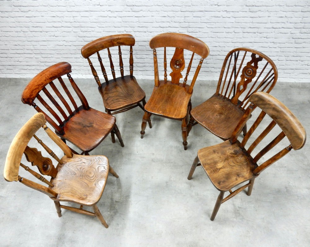 6x Windsor Kitchen Chairs View IV