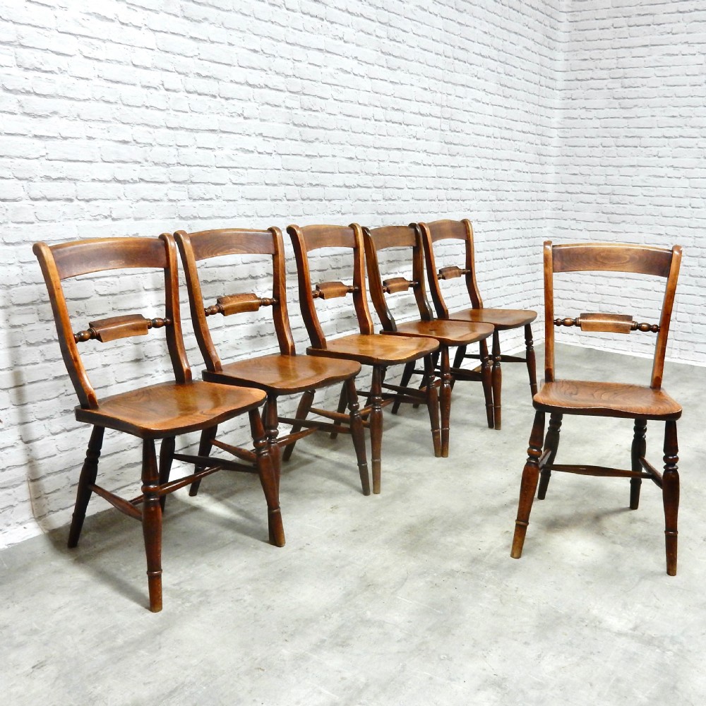 Set 6 Windsor Kitchen Chairs View II