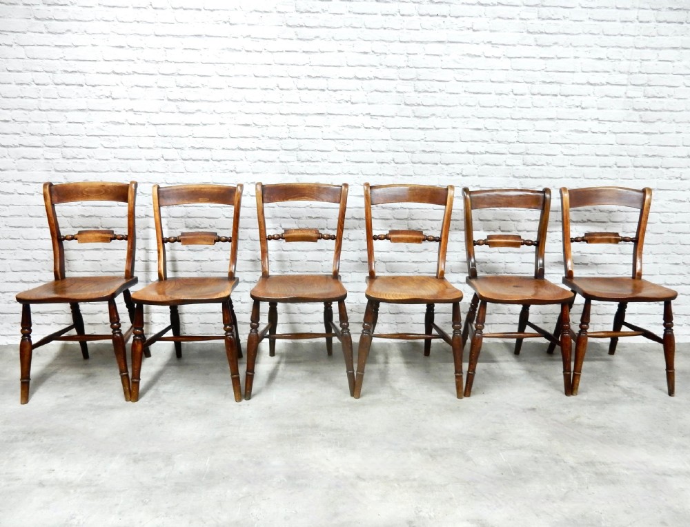 Set 6 Windsor Kitchen Chairs View IV