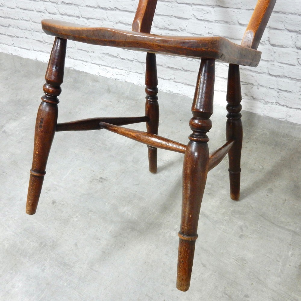 Set 6 Windsor Kitchen Chairs View IX