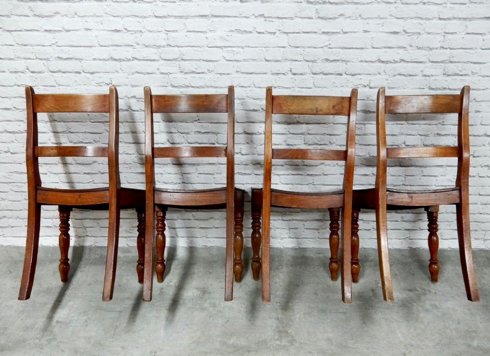 Set x4 Dished Seat Dining Chairs View V