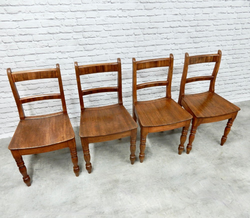 Set x4 Dished Seat Dining Chairs View VI