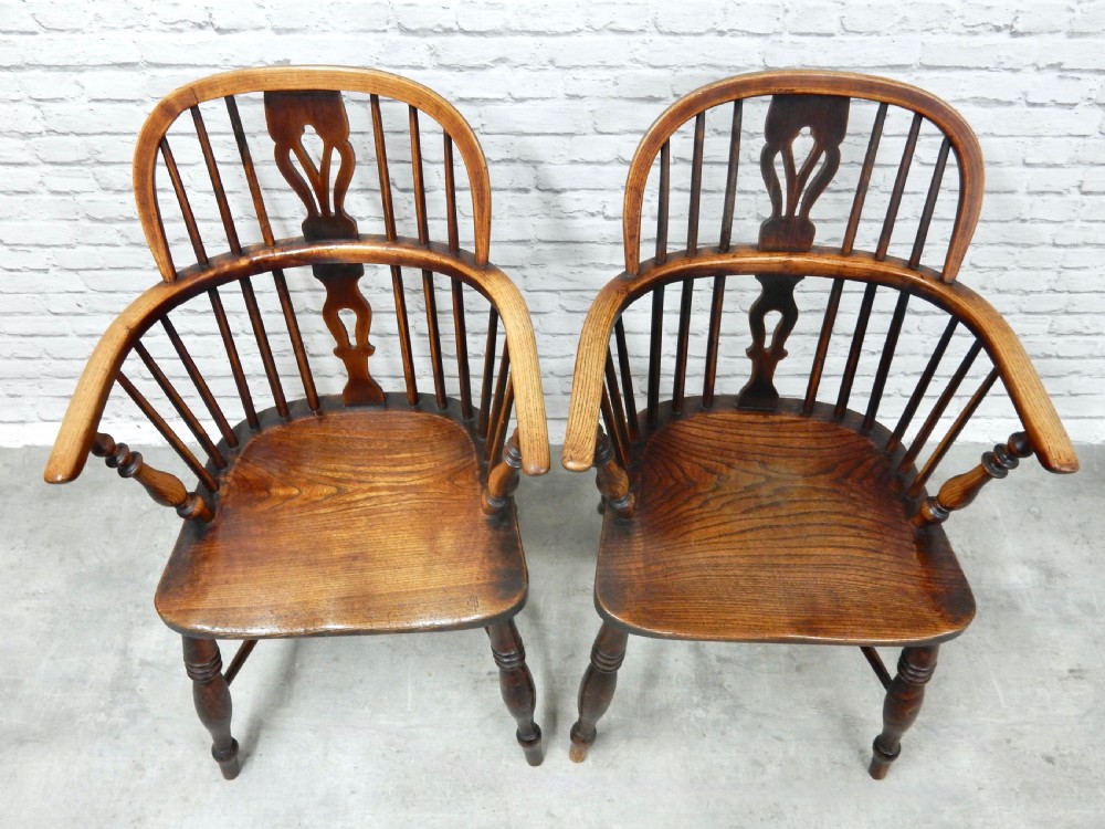 2x Windsor Lowback Armchairs (named). View V
