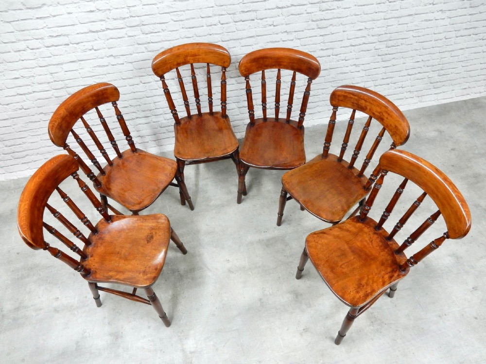 Set 6 Windsor Kitchen Chairs View IV