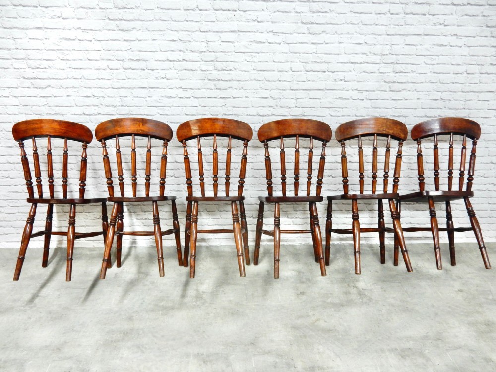 Set 6 Windsor Kitchen Chairs View V