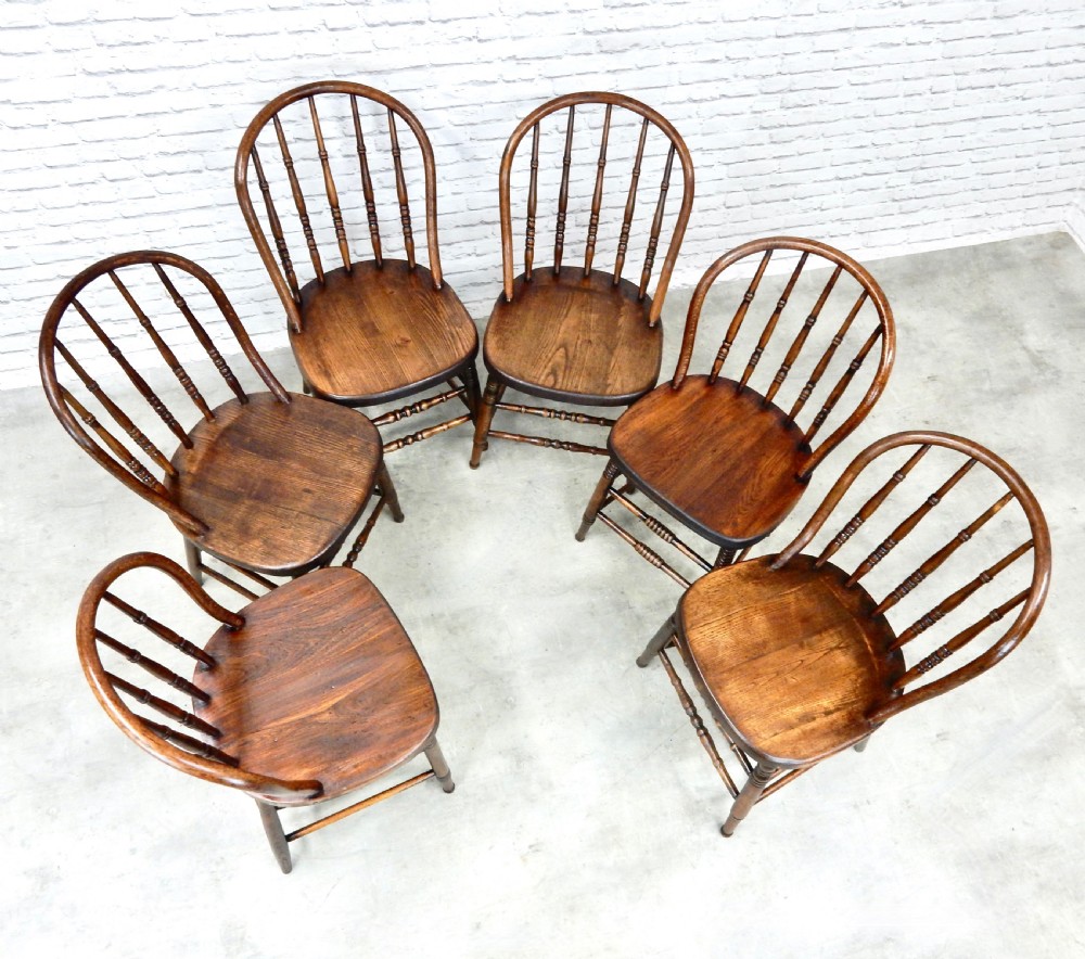 6x Windsor Kitchen Chairs View IV