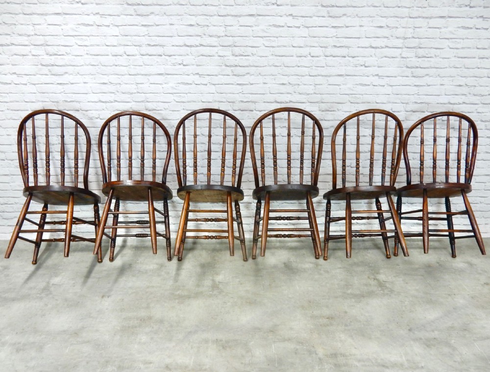6x Windsor Kitchen Chairs View V
