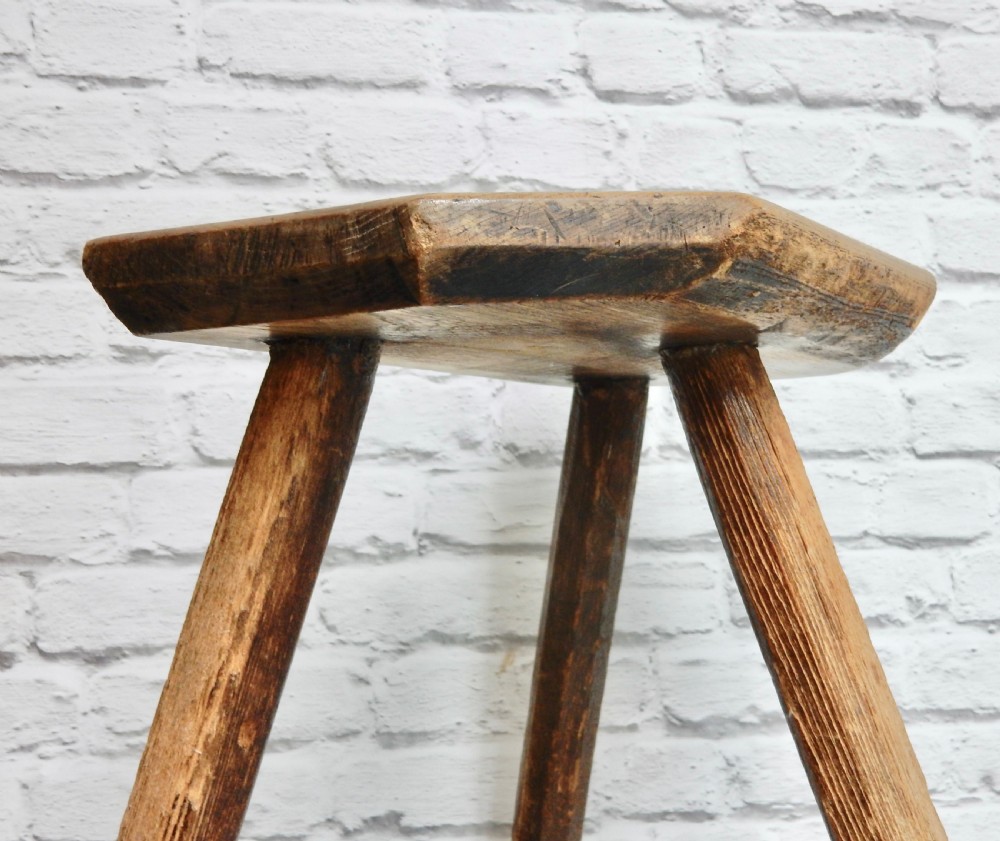 Tall C19th Stool View V