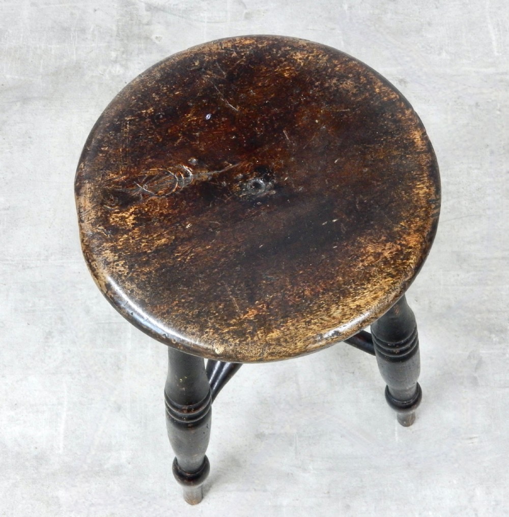 C19th Tavern Stool View IV