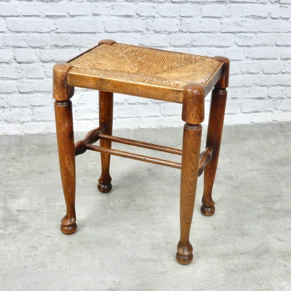 Rush Seated Stool View II
